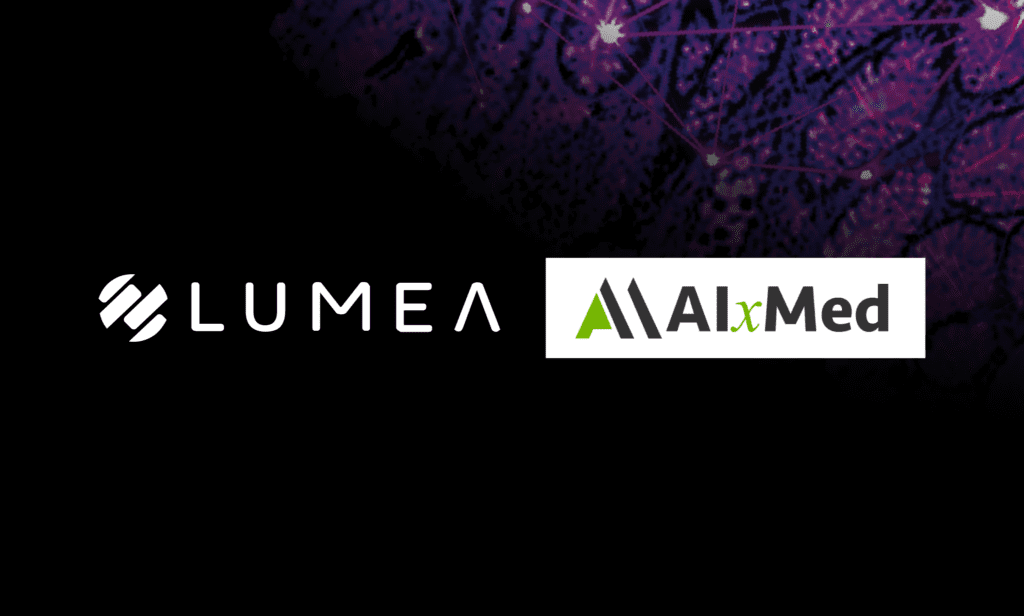 Lumea and AIxMed logos, announcing their partnership