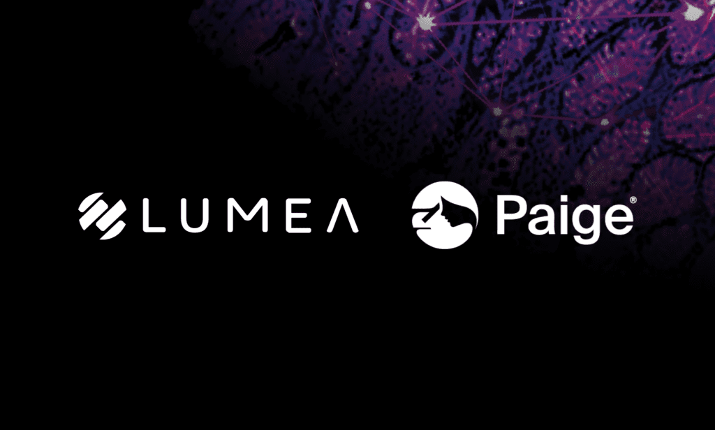 Lumea and Paige AI logos for their Partnership